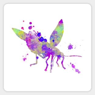 Firefly Watercolor Painting Sticker